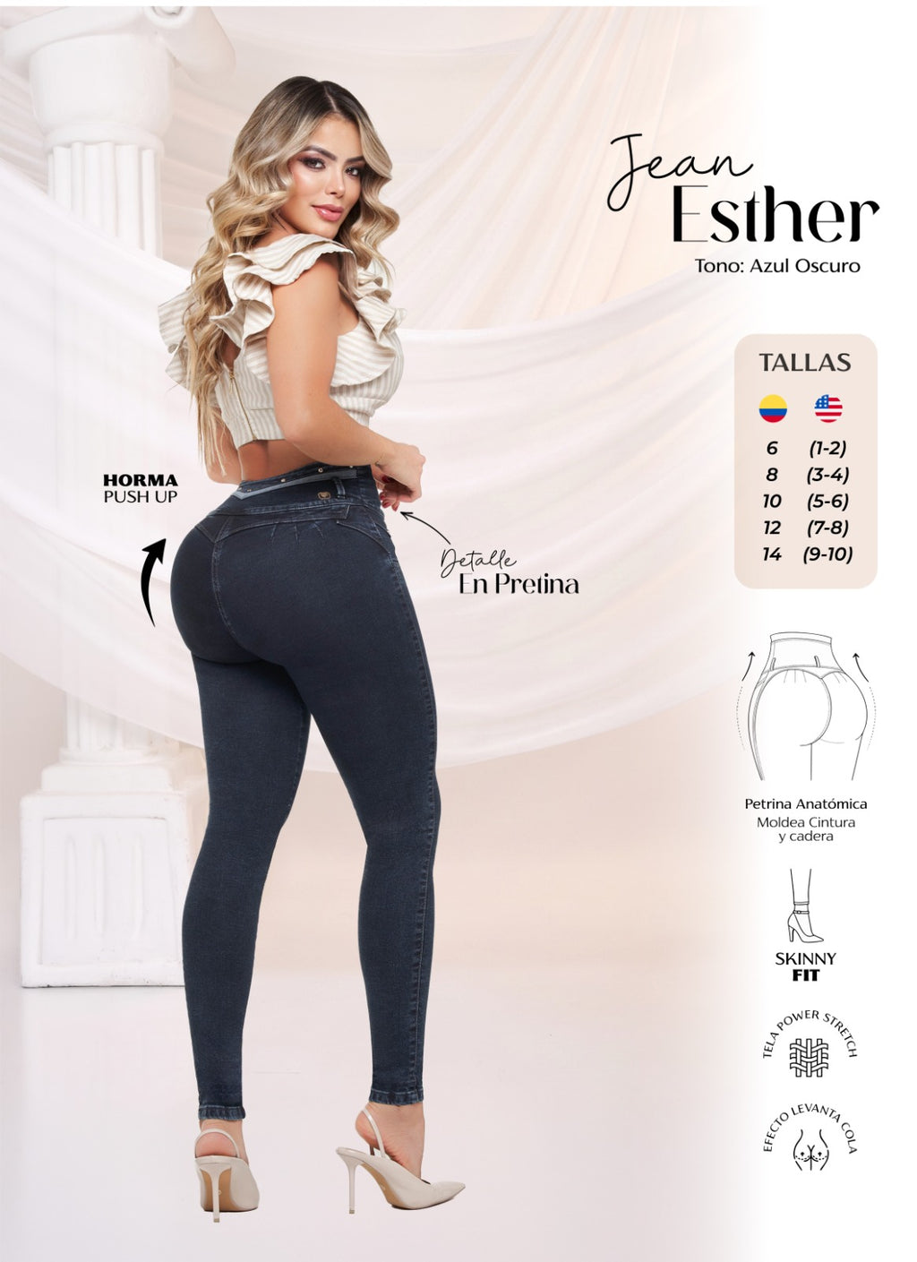 Skinny Leg Denim Jeans Ref Esther