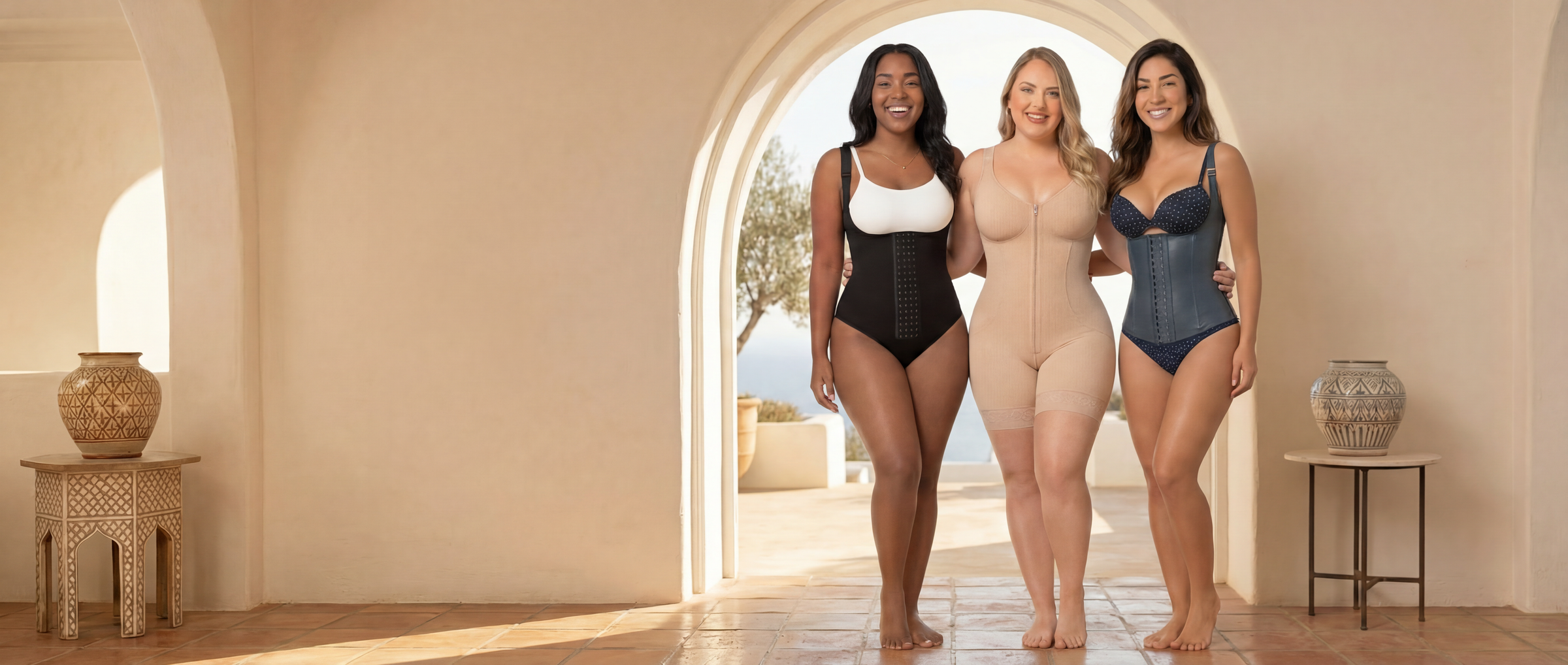 Woman wearing premium Colombian shapewear