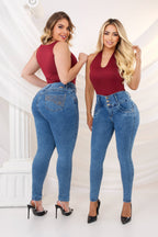 High Waisted Skinny Denim Jeans Ref Lola