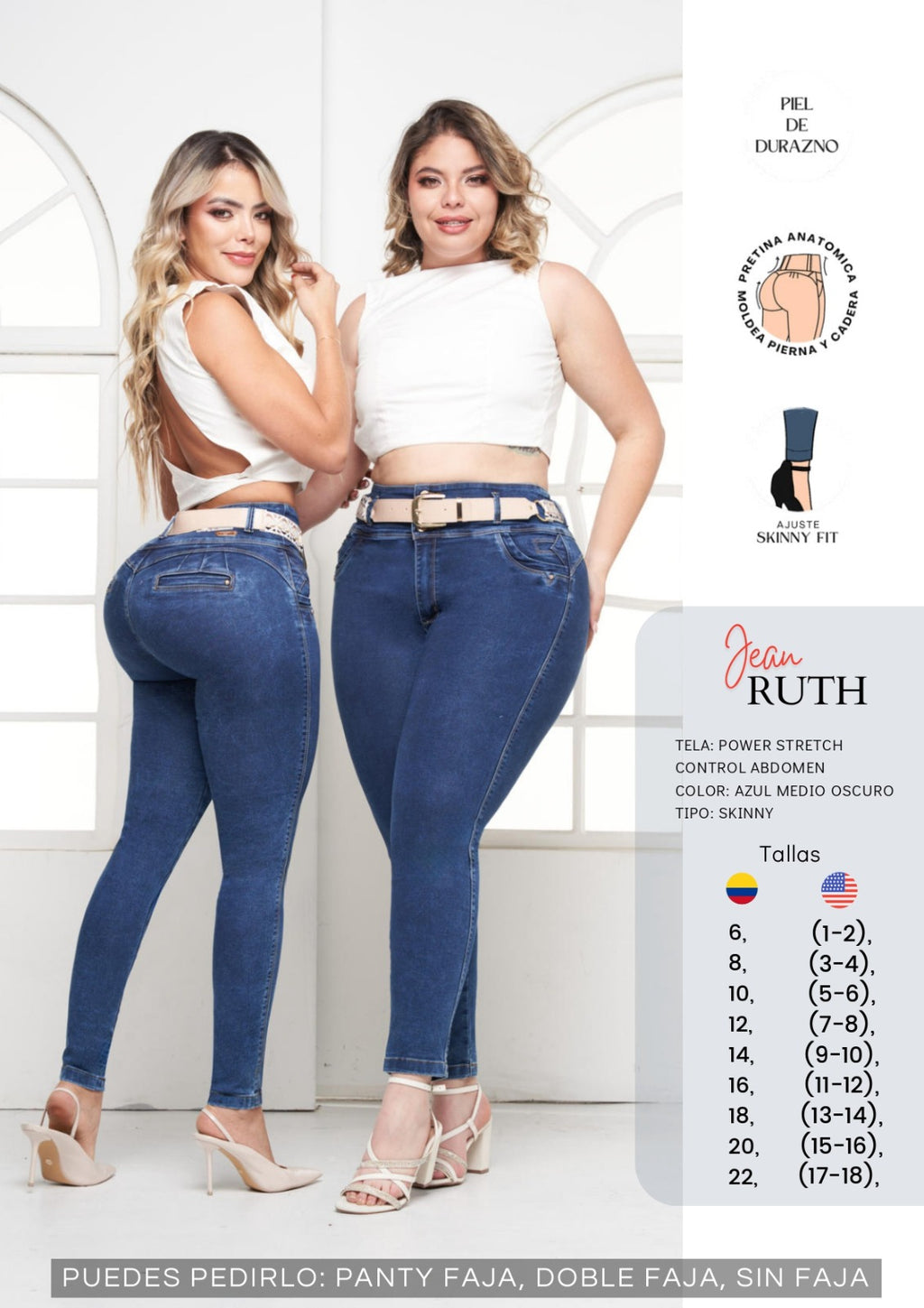 Skinny Leg Denim Jeans Ref Ruth