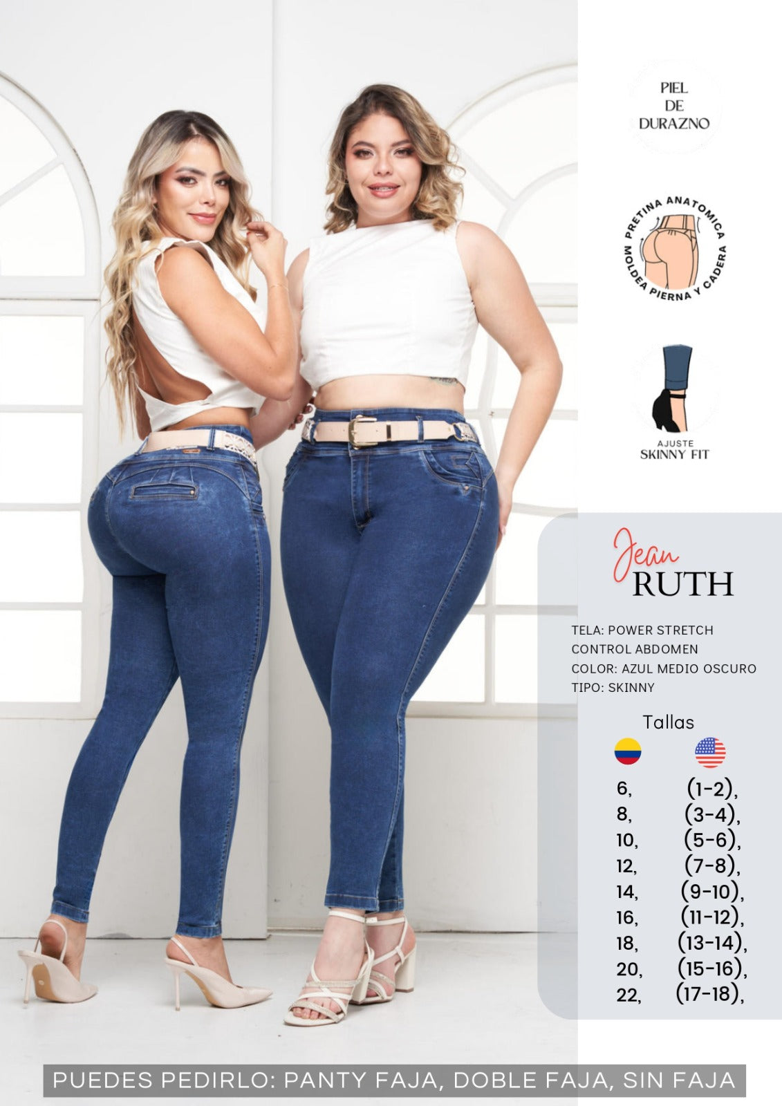 Skinny Leg Denim Jeans Ref Ruth
