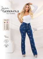High Waisted Flare Denim Jeans Ref Genoveva