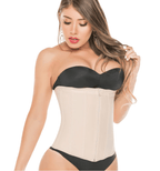 Powernet Zipper Corset Beige- Stella's Corset