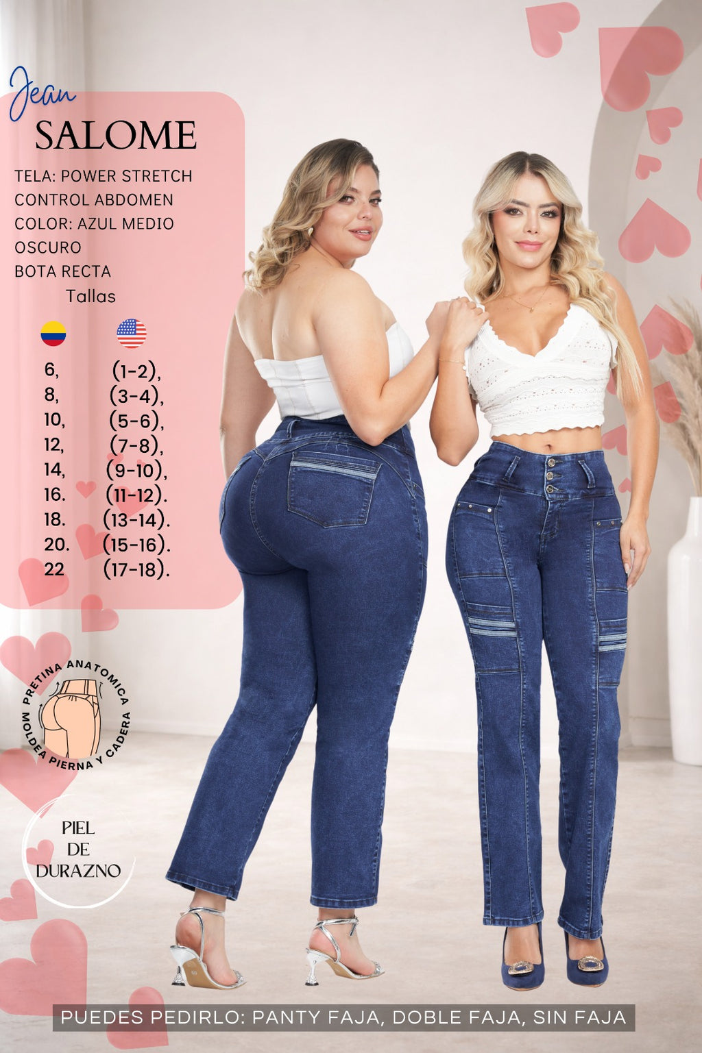 High Waisted Denim Jeans Ref Salome