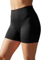 Stella's Corset black high-waist anti-chafing compression shaper shorts made of Nylon/Elastane.