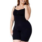 Stella's Corset black high-back body control sculpting short with thigh slimming and waist cinching features.