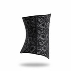 Stella's Corset black lace over latex waist cincher corset with orthopedic support and hourglass shaping