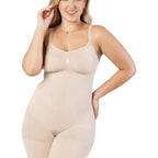 Stella's Corset beige high-back body control sculpting short with thigh coverage. Smooths back and waist.