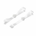 Stella's Corset Invisible Clear Bra Straps made of transparent silicone with adjustable clear plastic sliders and metal hooks.