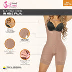 Stella's Corset Stage 2 Post-Surgery Body Shaper in nude Powernet Comfort fabric with adjustable straps and hook-and-eye closure.
