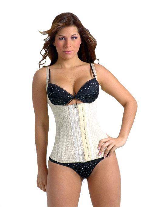 Fancy Waist Cincher Latex Vest - Stella's Corset