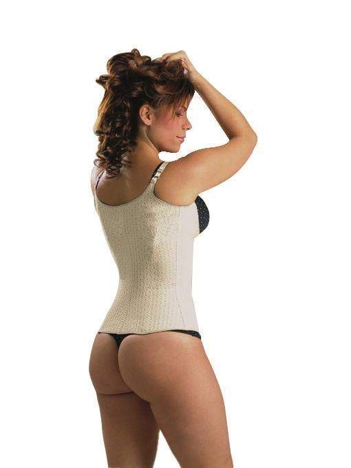 Fancy Waist Cincher Latex Vest - Stella's Corset