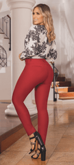 Fitted Dress Pants for Women (Red) - Stella's Corset